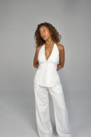 Celeste Pant - White
