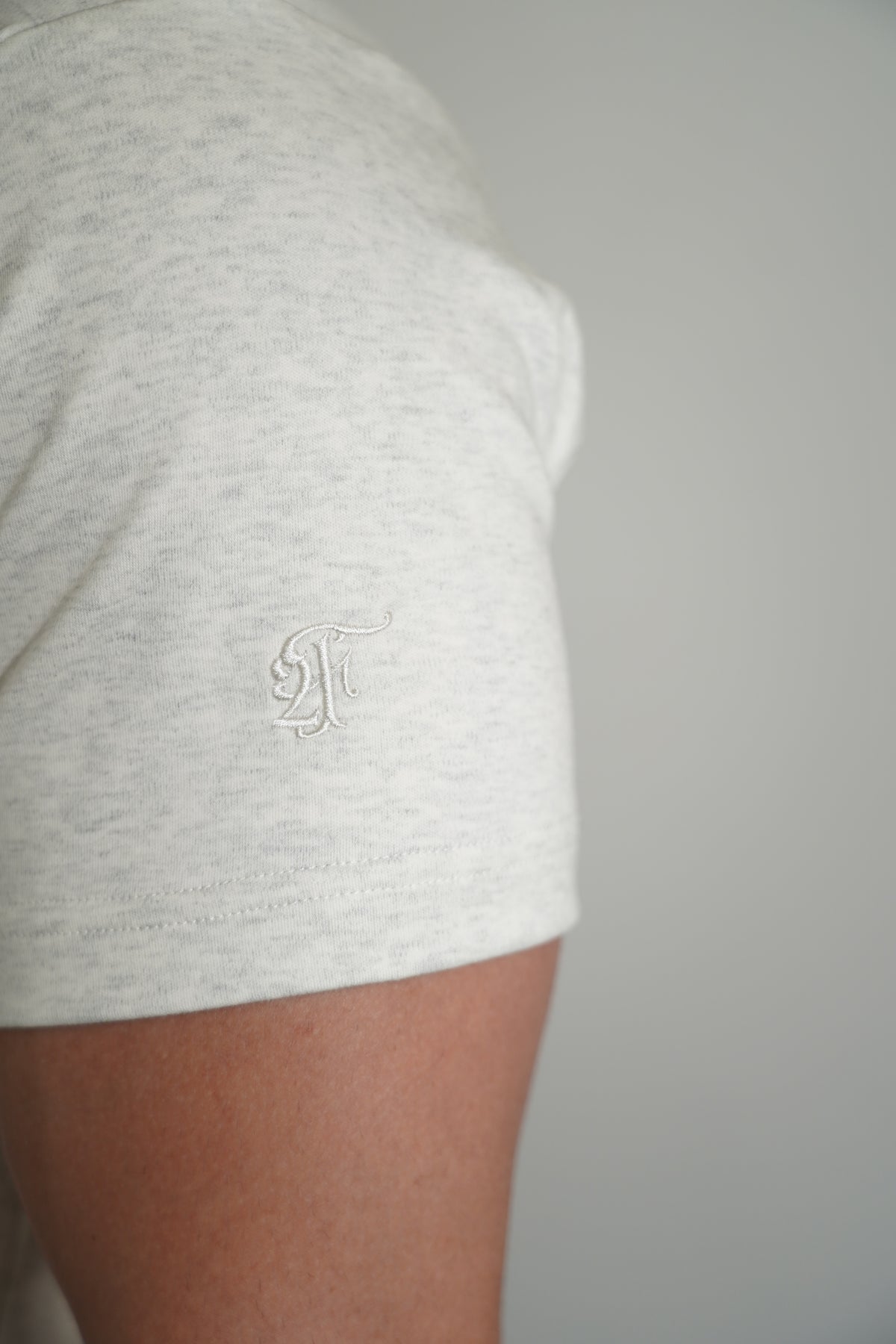 milano fitted tee — vintage grey