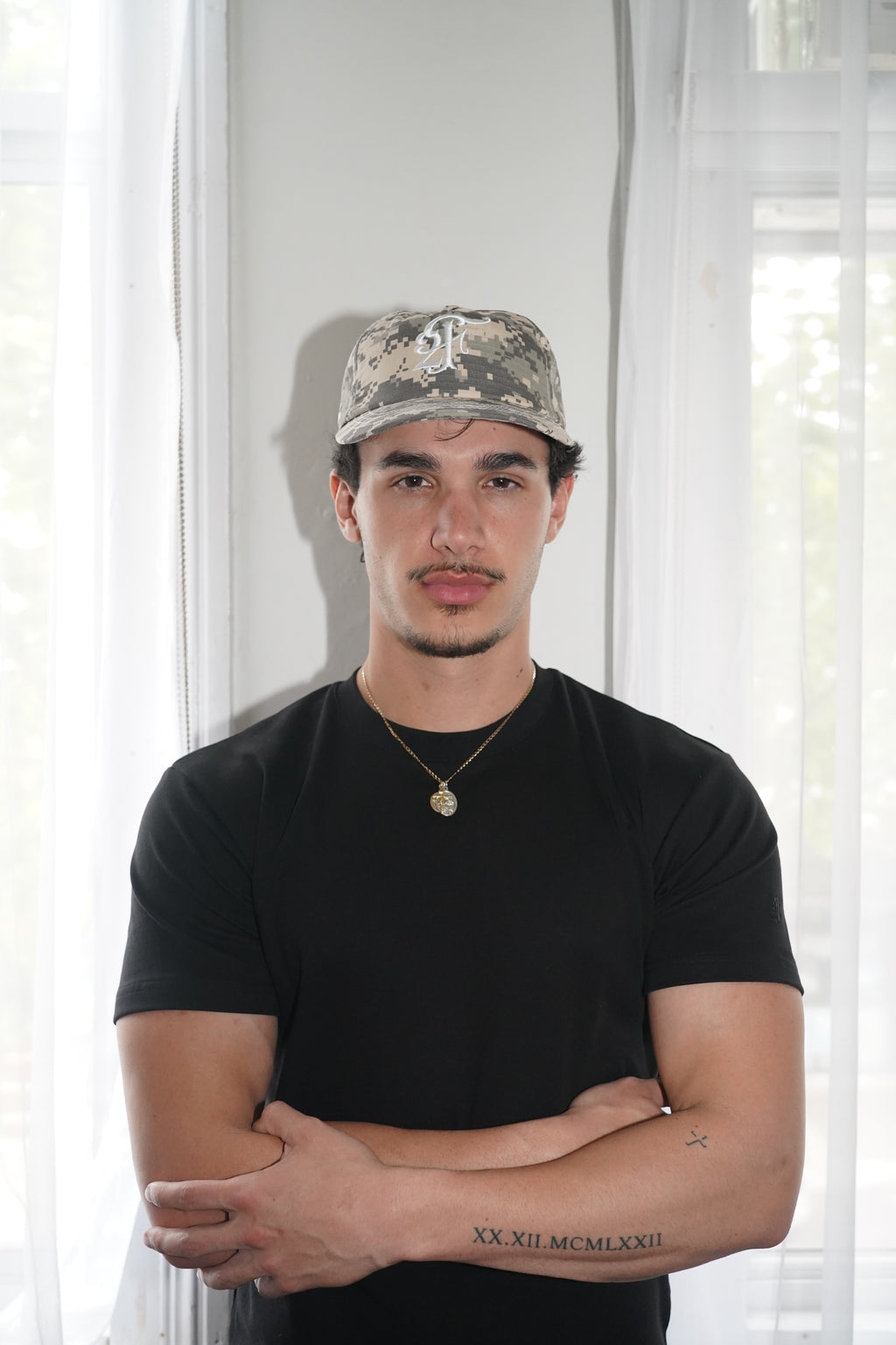 digi camo hat — khaki