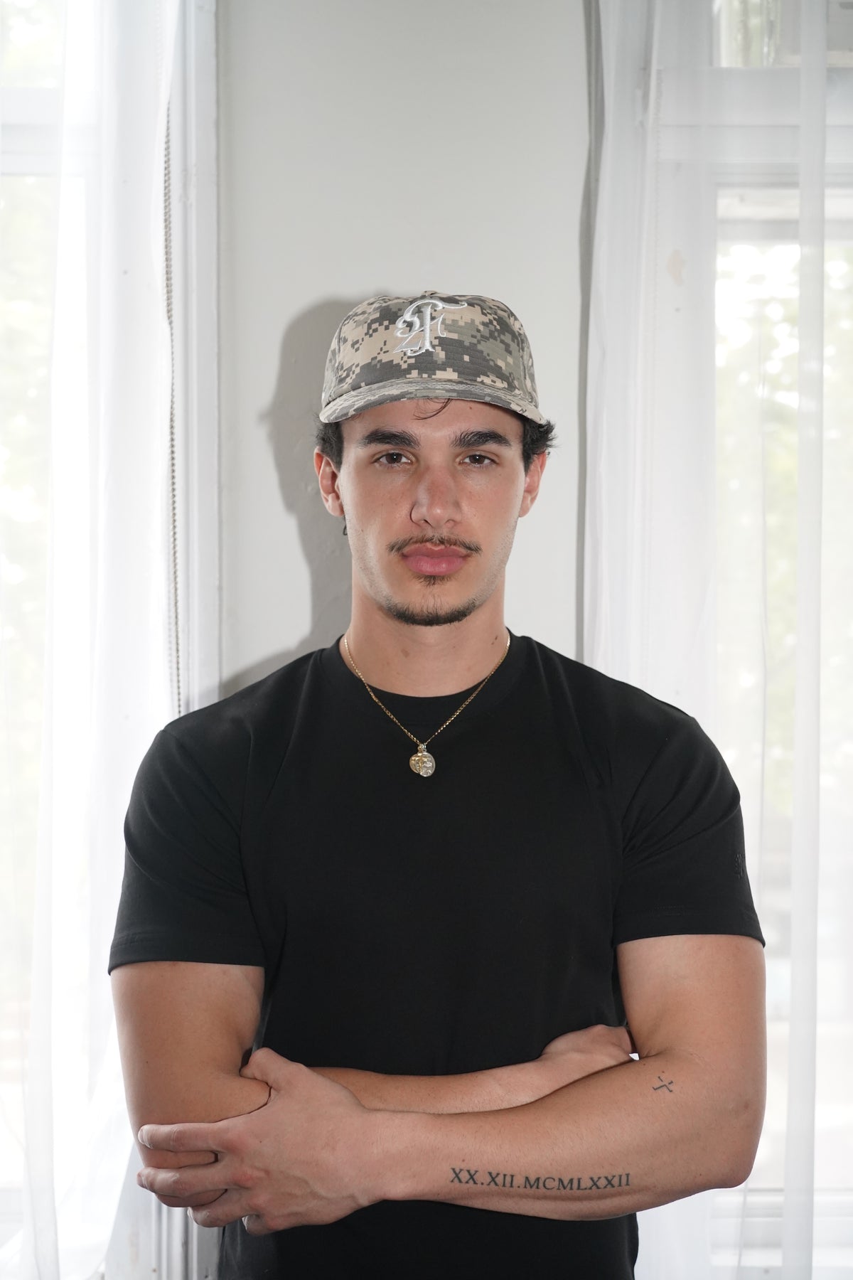digi camo hat — khaki