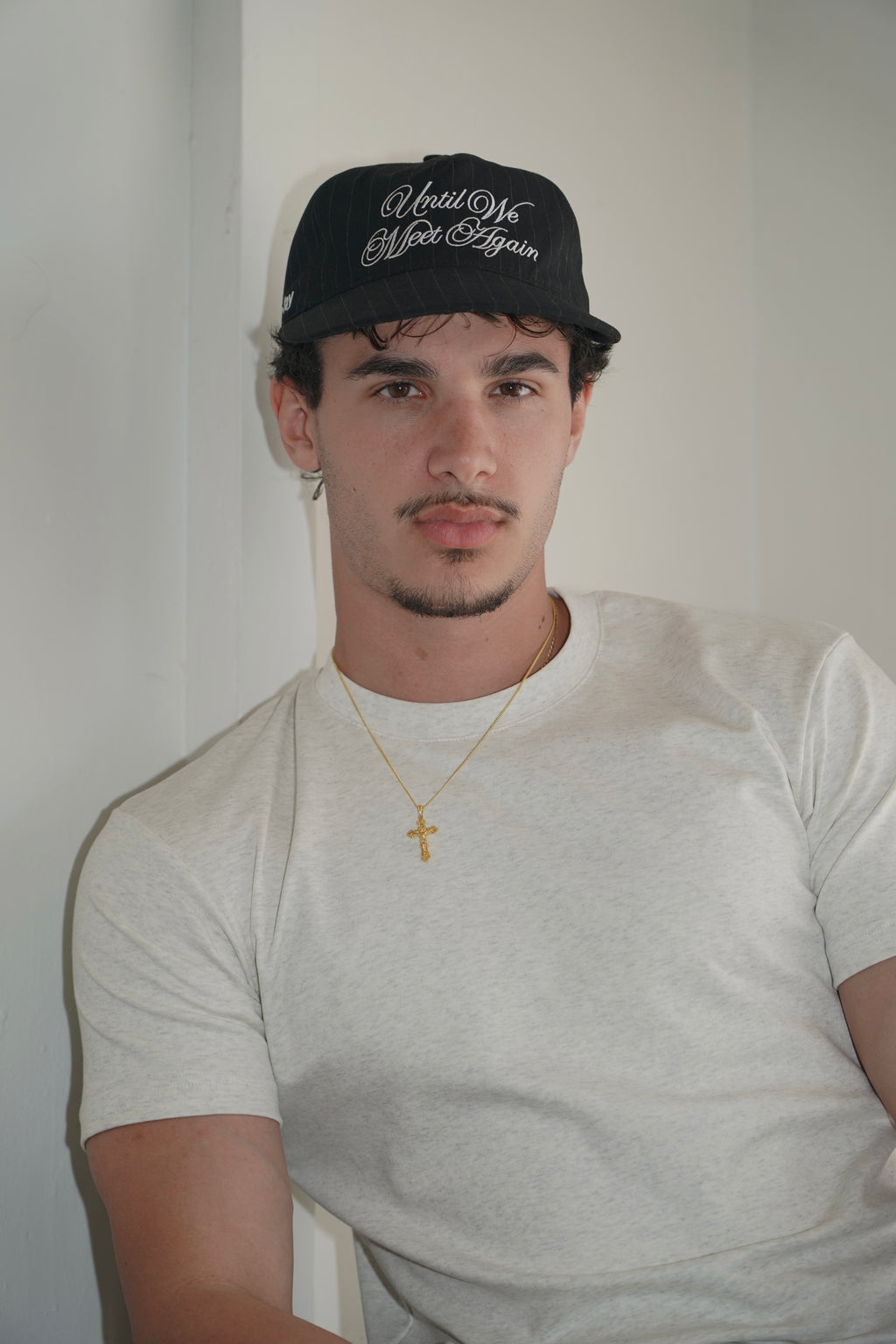 milano fitted tee — vintage grey