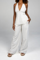 Celeste Pant - White