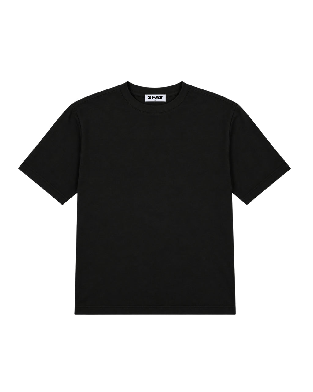 milano fitted tee — black