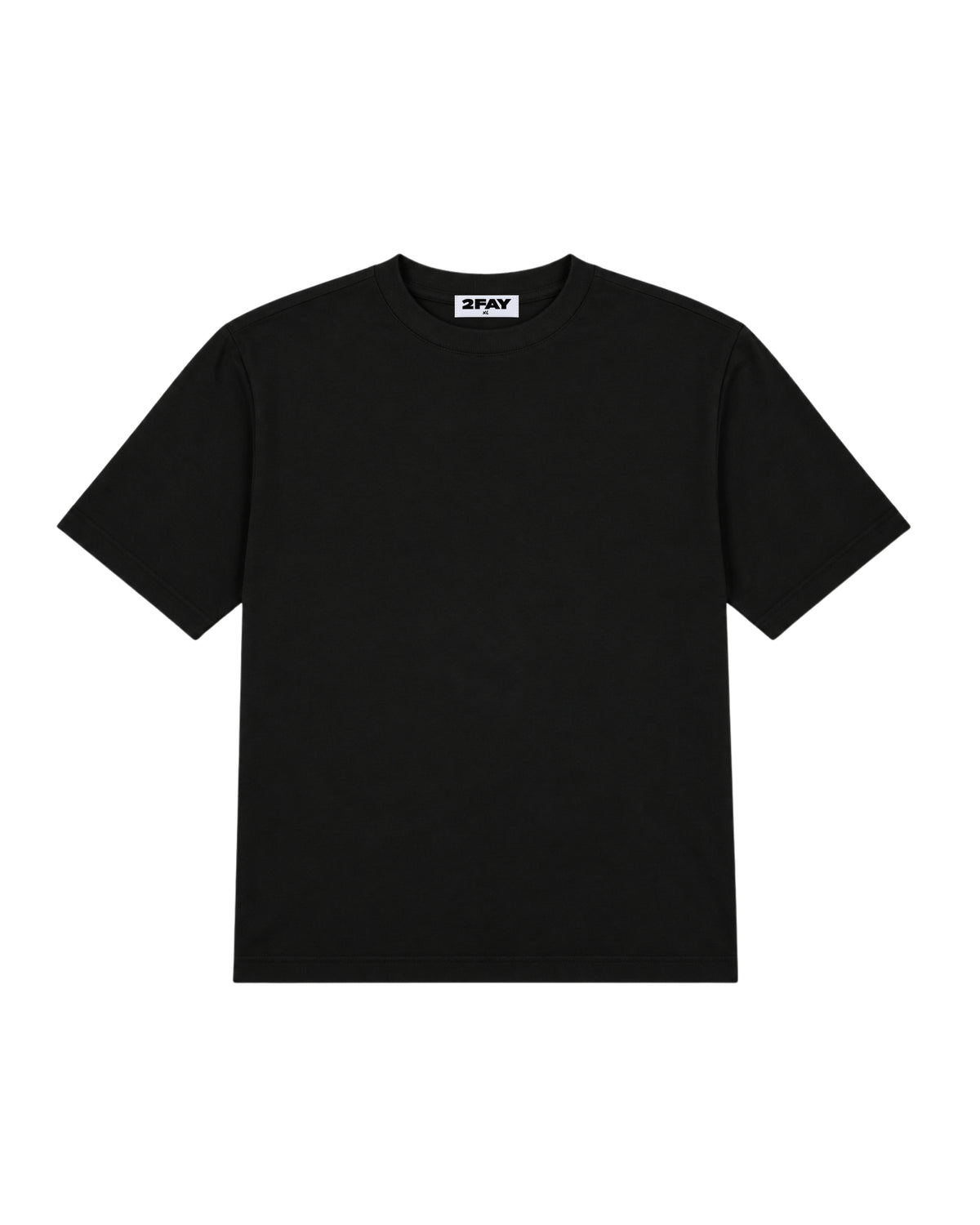 milano fitted tee — black