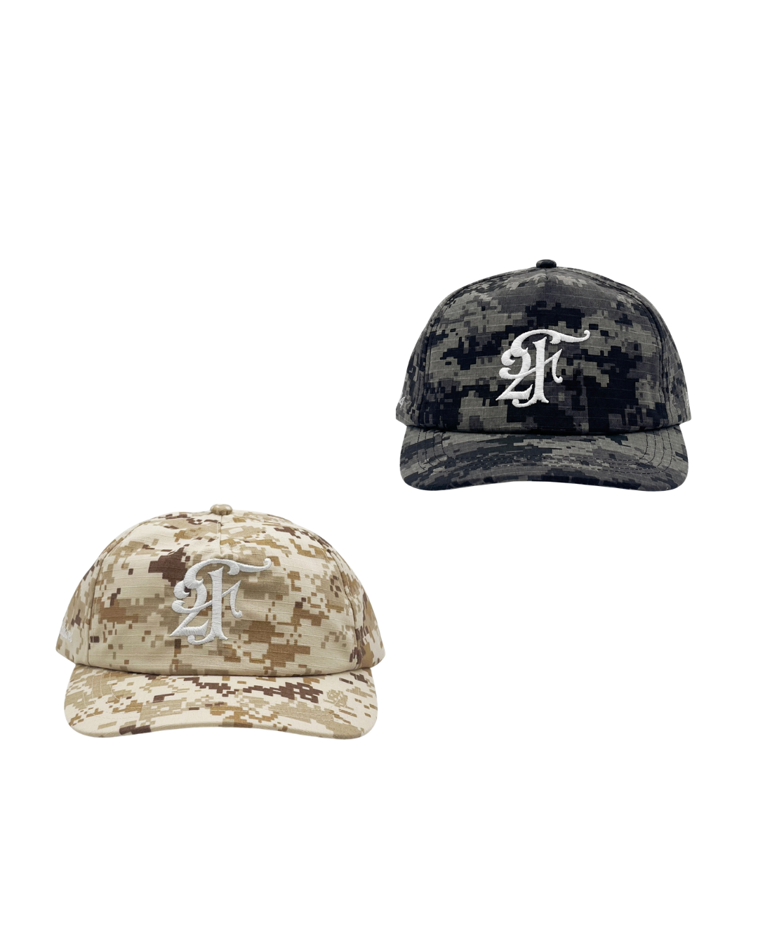 digi camo hat duo — desert & midnight