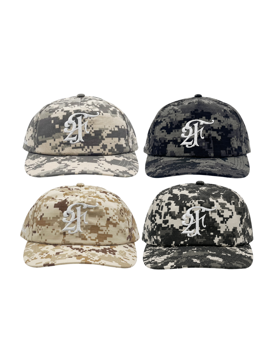 digi camo hat set — all 4 colour ways