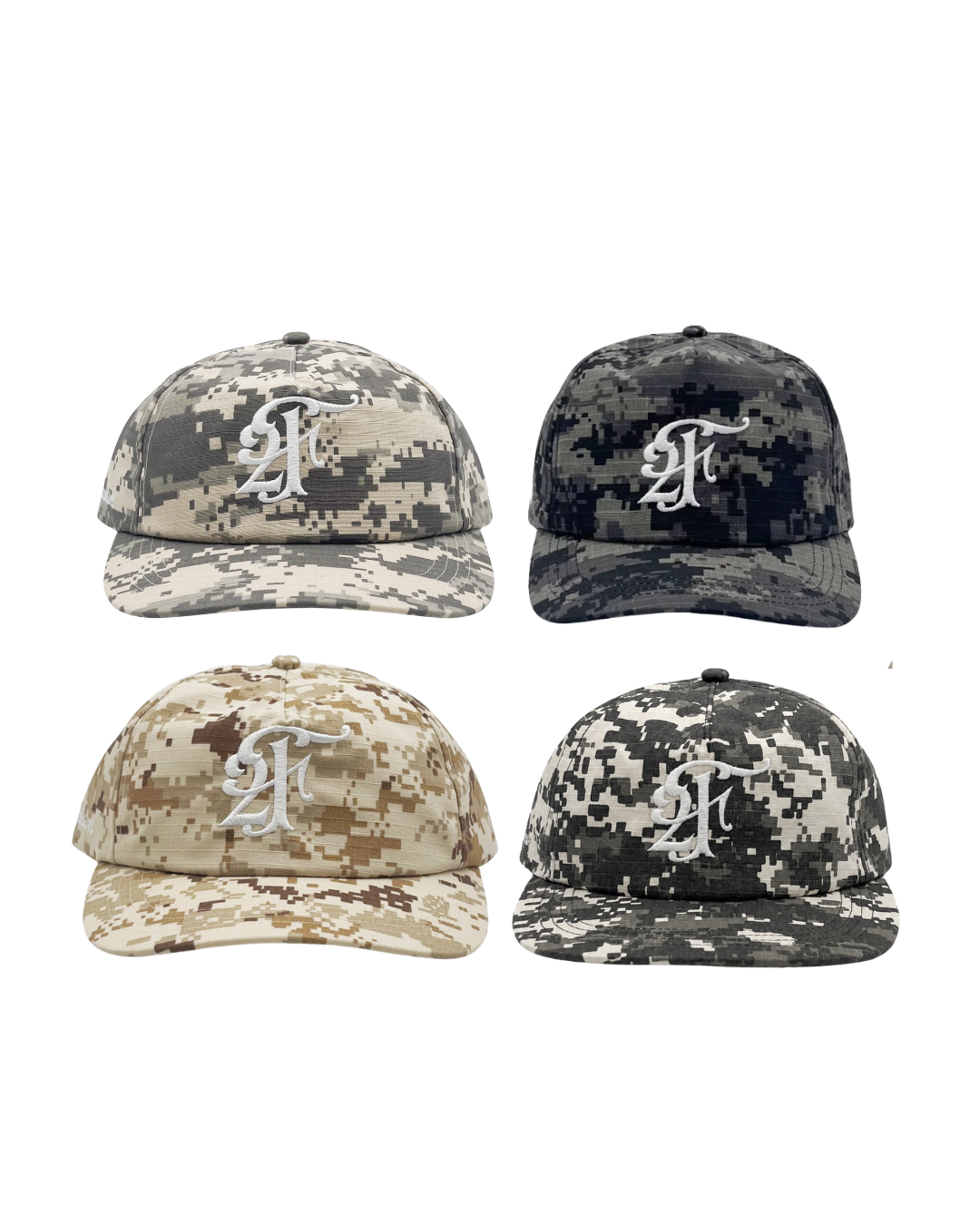 full set digi camo hats - 4 colourways